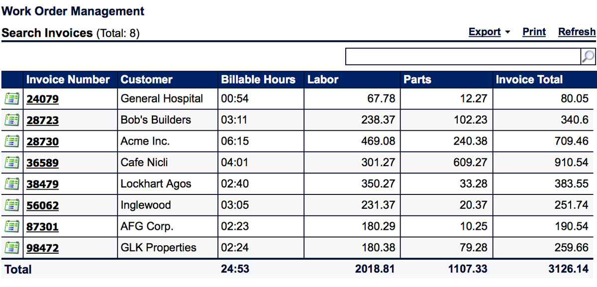 Flowfinity - Show column totals in views